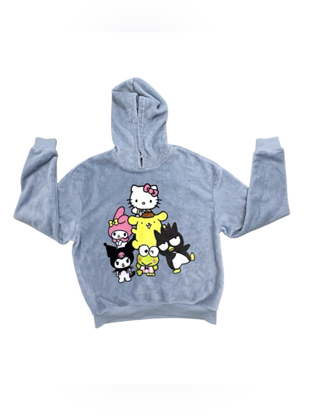 Sanrio Hello Kitty & Friends Soft & Cozy Sky Dust Fuzzy Hoodie Medium